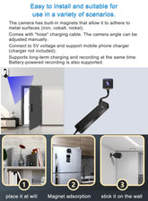 Wireless Network Camera - Built-in Battery, Continuous Recording(Black) - Chronus